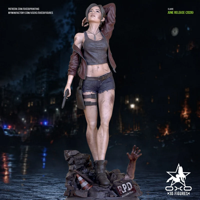 Claire STL render Claire 3D printable STL model