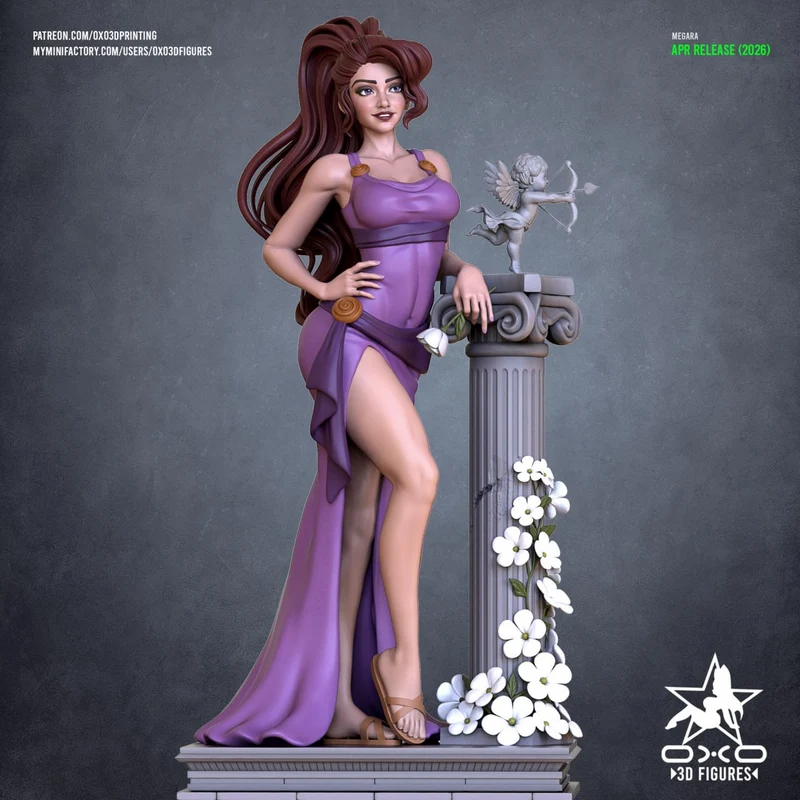 Megara — Hercules STL render Megara — Hercules 3D printable STL model
