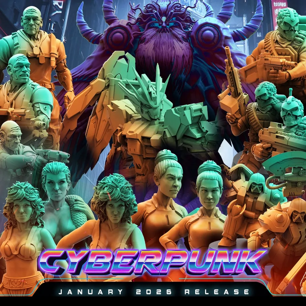 Papsikels - January 2026 Cyberpunk Release 3D printable STL model