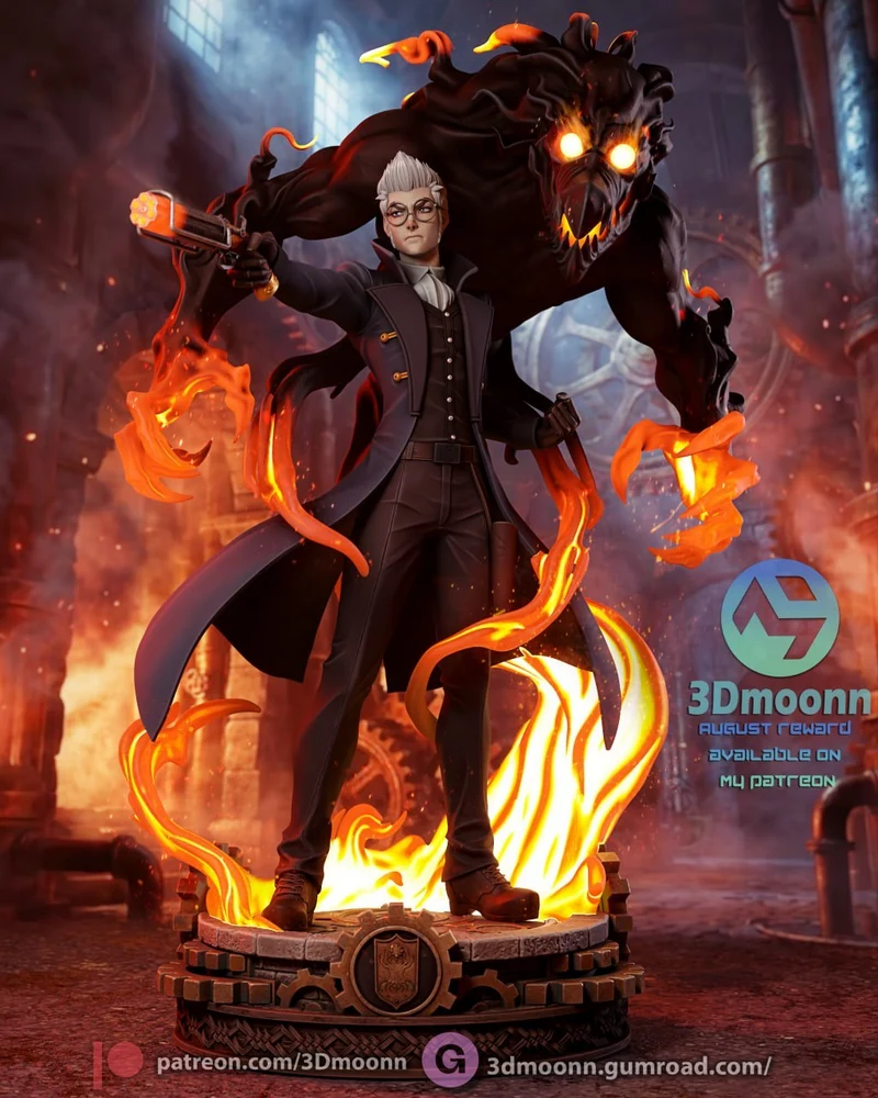 Percy — Dungeons & Dragons STL render Percy — Dungeons & Dragons 3D printable STL model