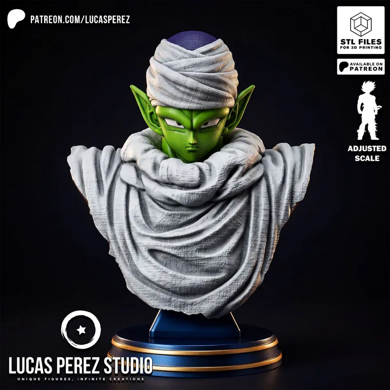 Piccolo Bust — Dragon Ball 3D printable STL model