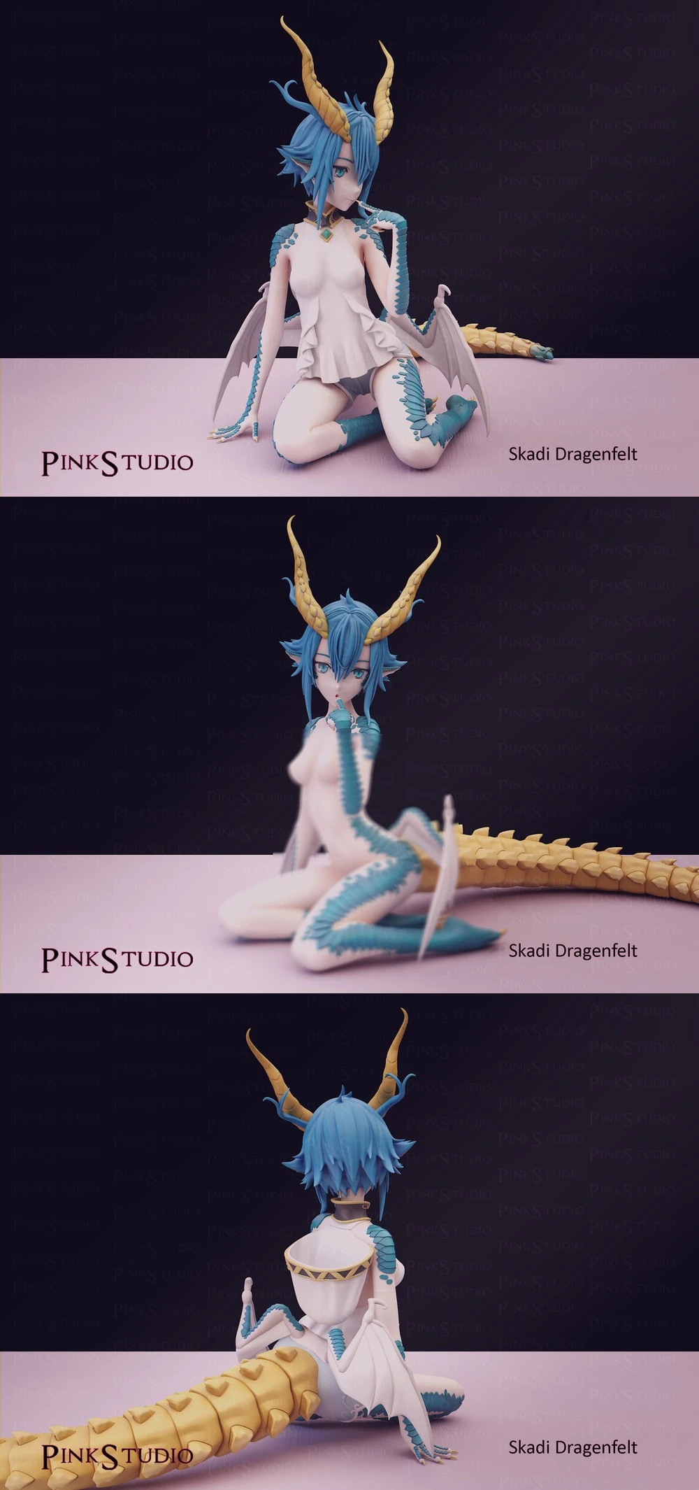Skadi Dragenfelt — Monster Girl Doctor STL render Skadi Dragenfelt — Monster Girl Doctor 3D printable STL model