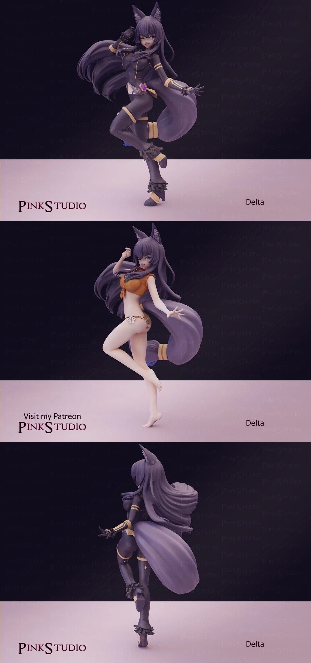 Delta — The Eminence in Shadow 3D printable STL model