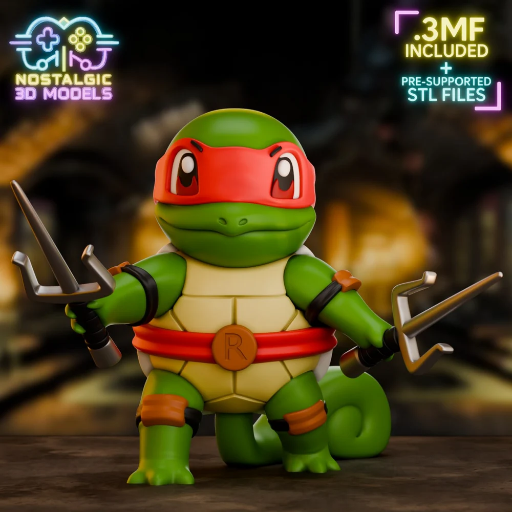 Raphael — Teenage Mutant Ninja Turtles 3D printable STL model
