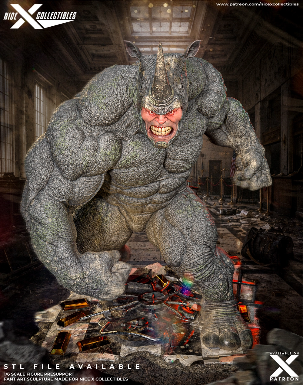 Rhino — Marvel 3D printable STL model