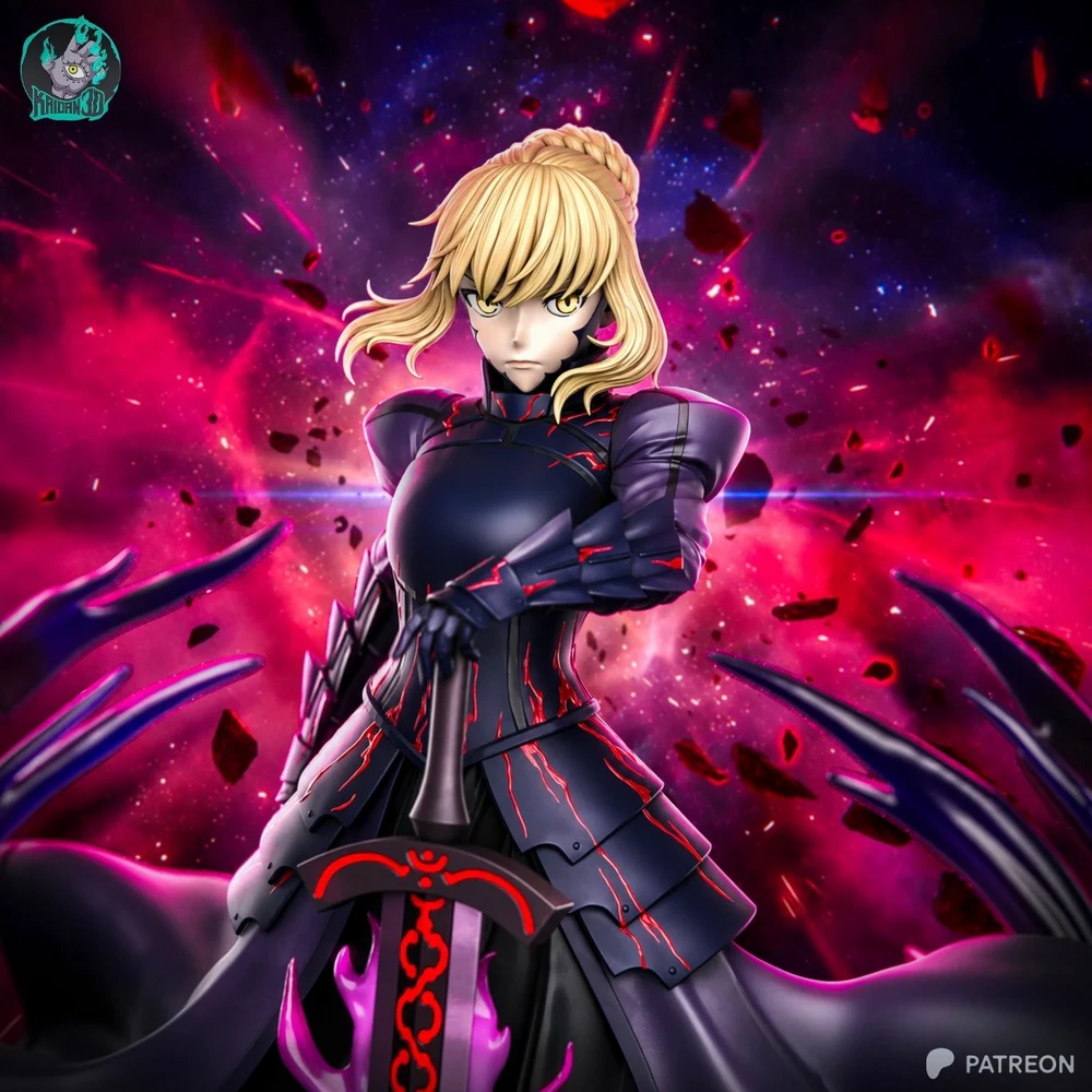 Saber Alter — Fate STL render Saber Alter — Fate 3D printable STL model
