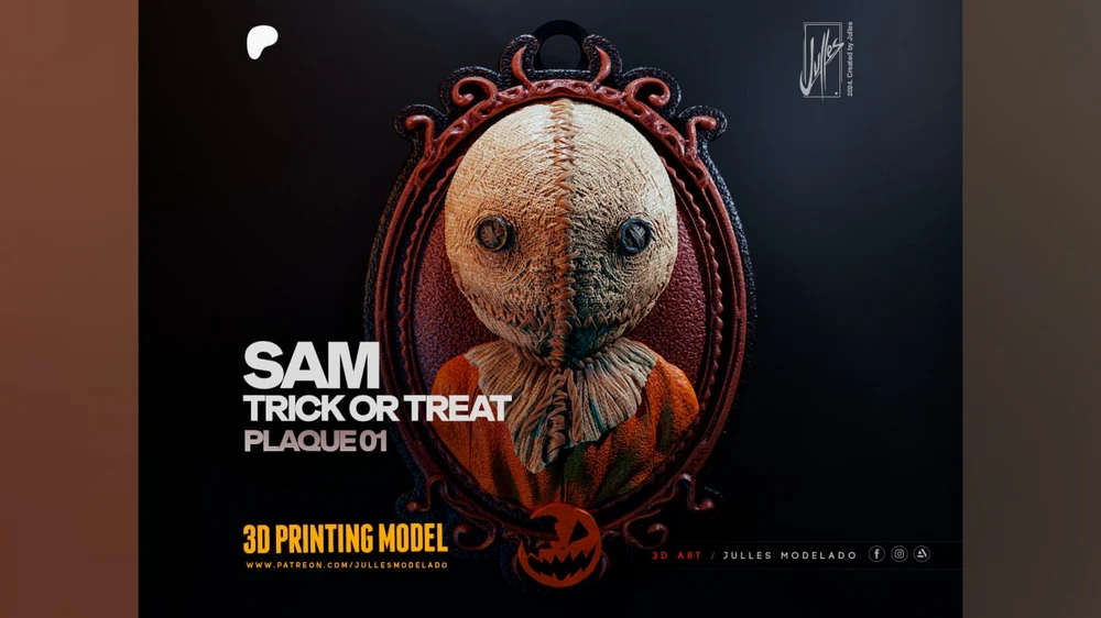 Sam Plaque 3D printable STL model