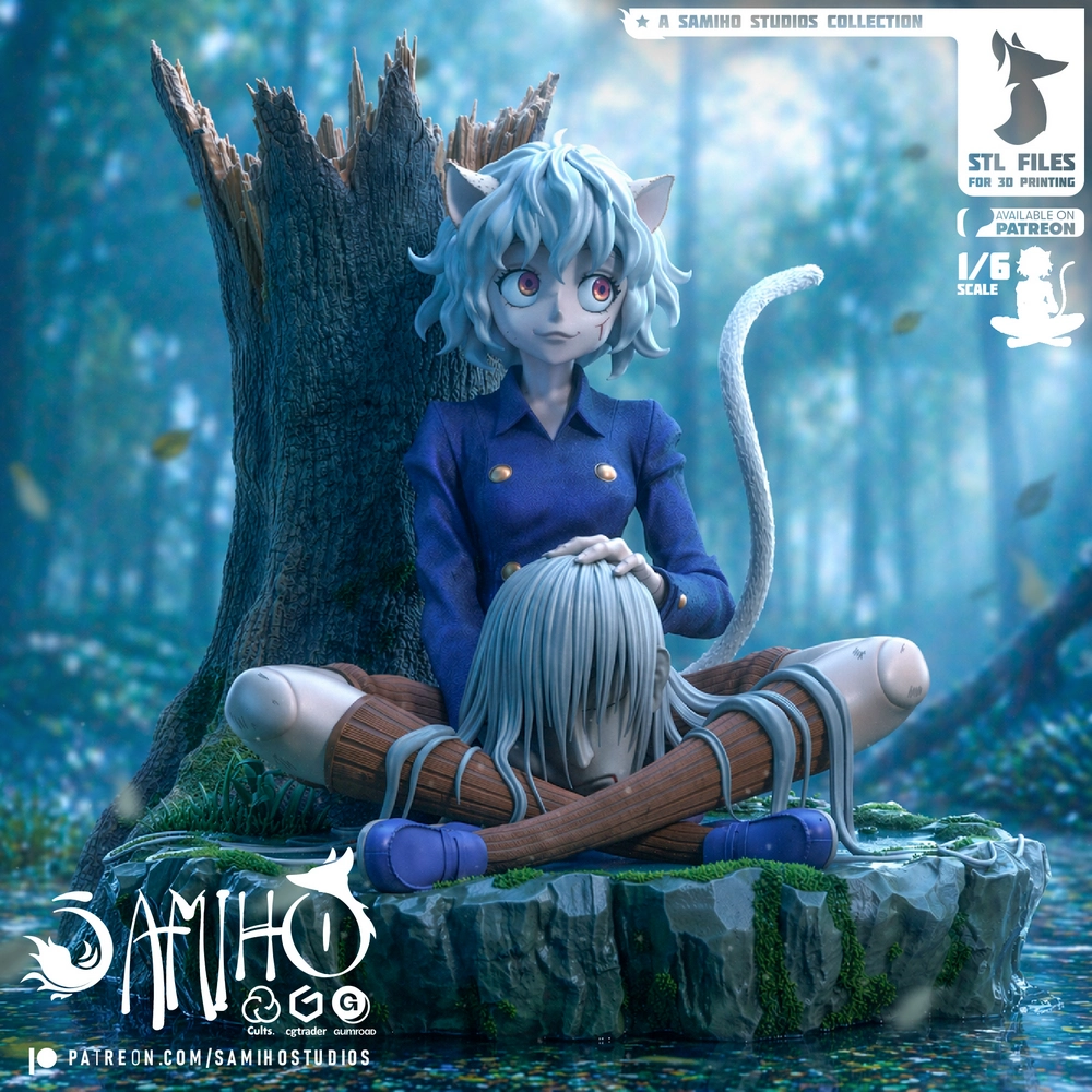 Neferpitou — Hunter × Hunter STL render Neferpitou — Hunter × Hunter 3D printable STL model