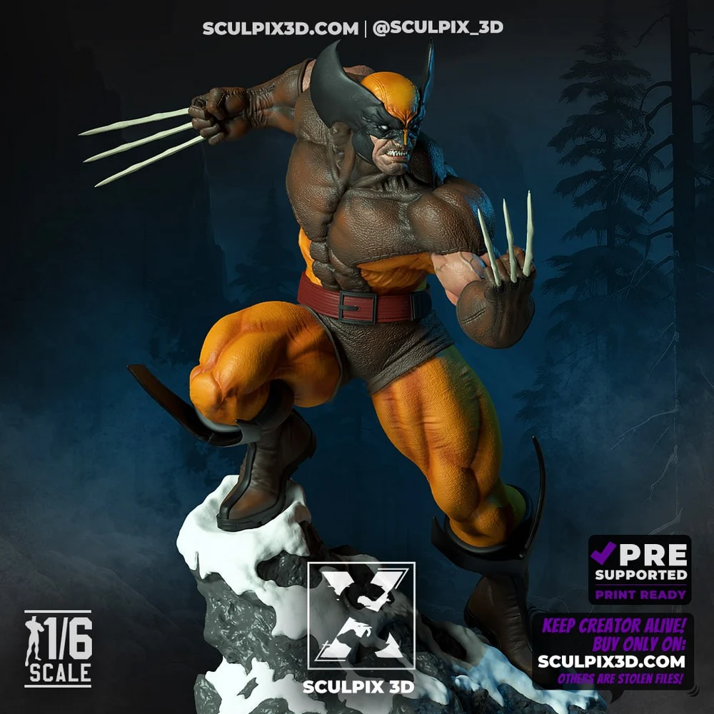 Wolverine — Marvel 3D printable STL model