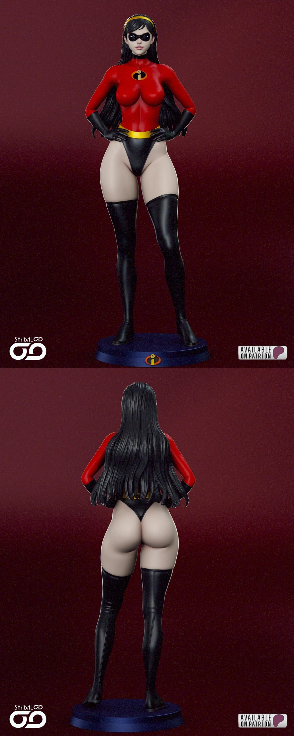 Violet Parr — The Incredibles STL render Violet Parr — The Incredibles 3D printable STL model