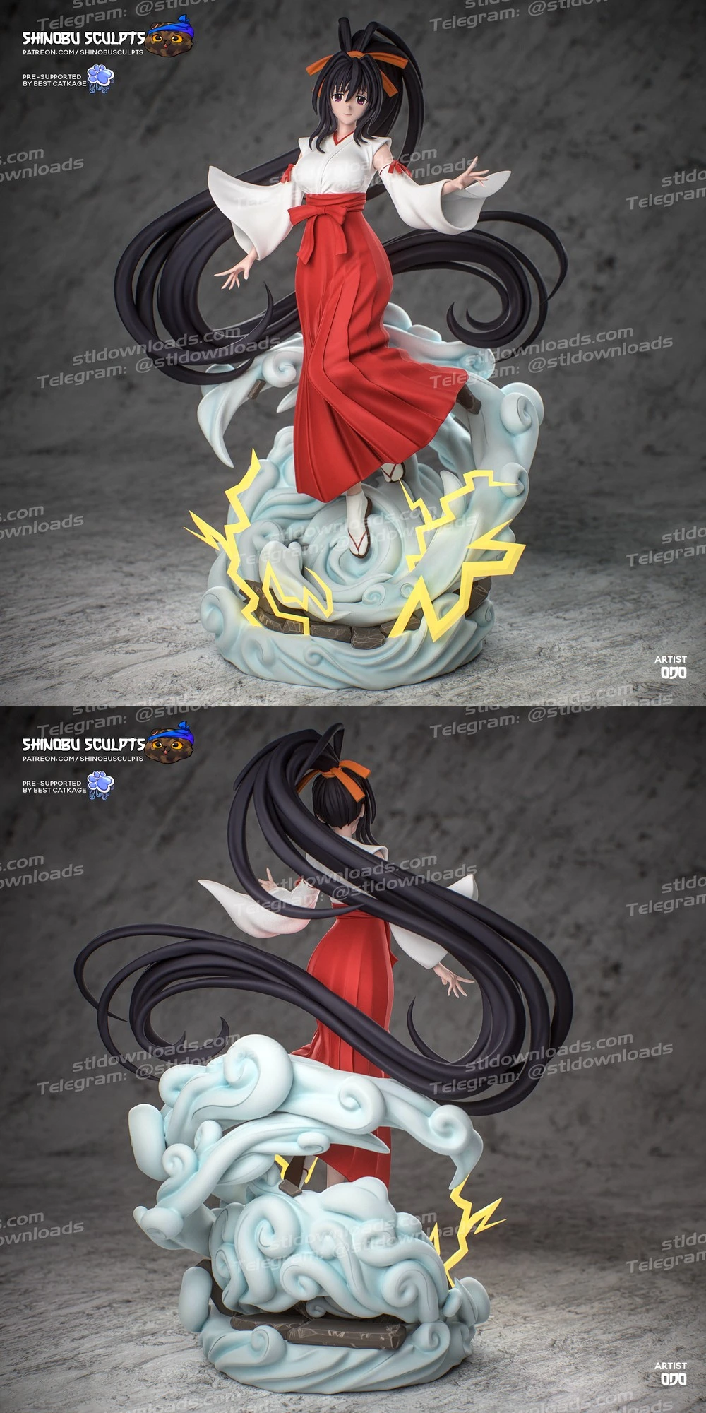 Akeno STL render Akeno 3D printable STL model