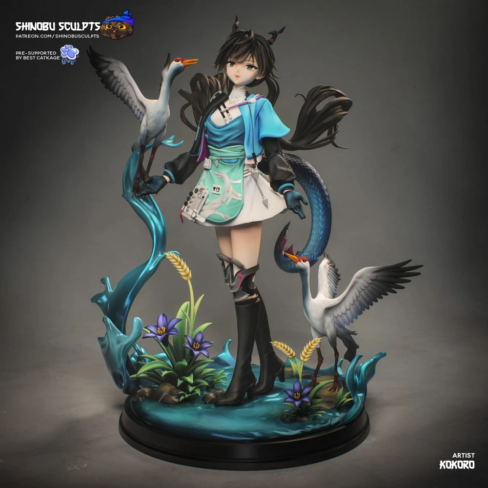 Chen Qianyu — Arknights: Endfield STL render Chen Qianyu — Arknights: Endfield 3D printable STL model