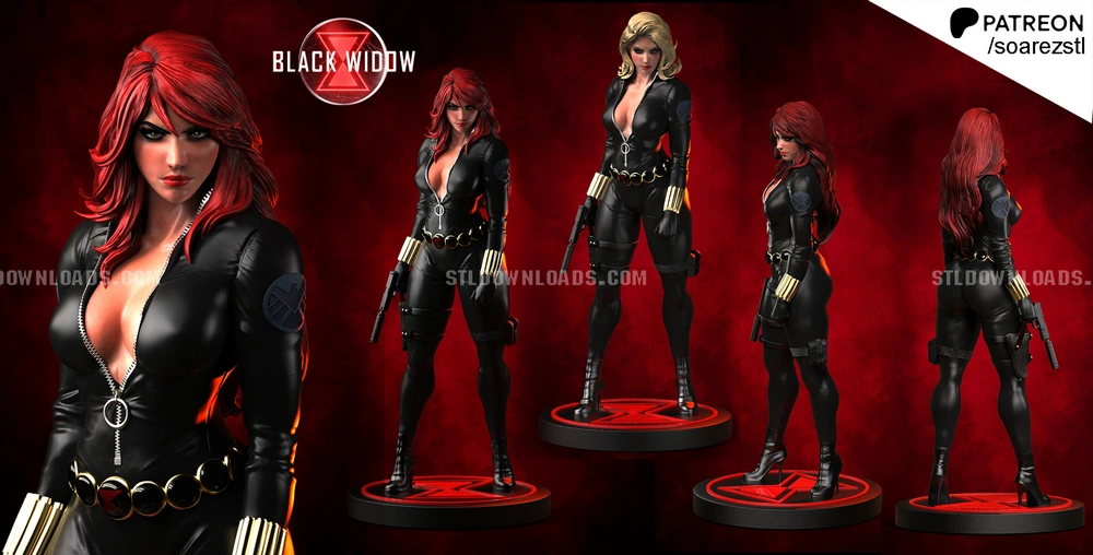 Black Widow — Marvel 3D printable STL model