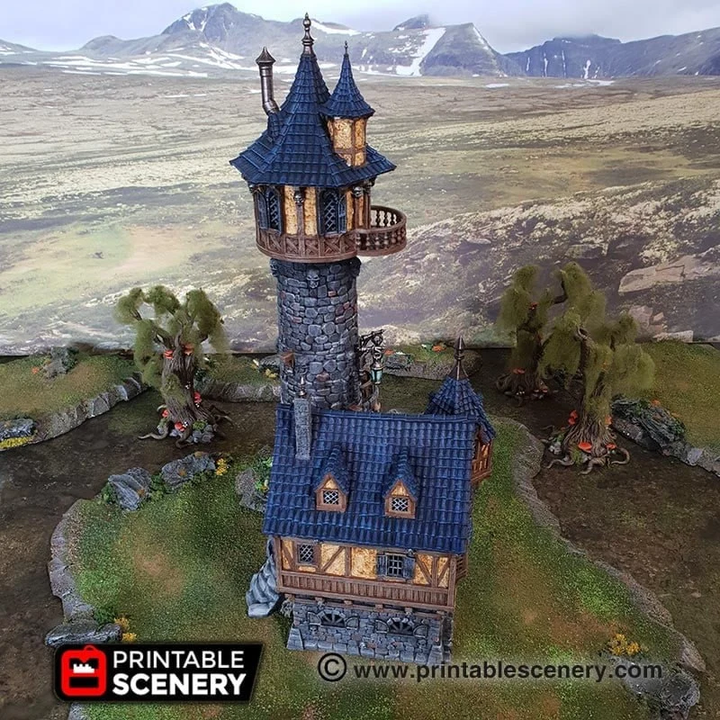 Evil Sorcerer Tower STL render Evil Sorcerer Tower 3D printable STL model