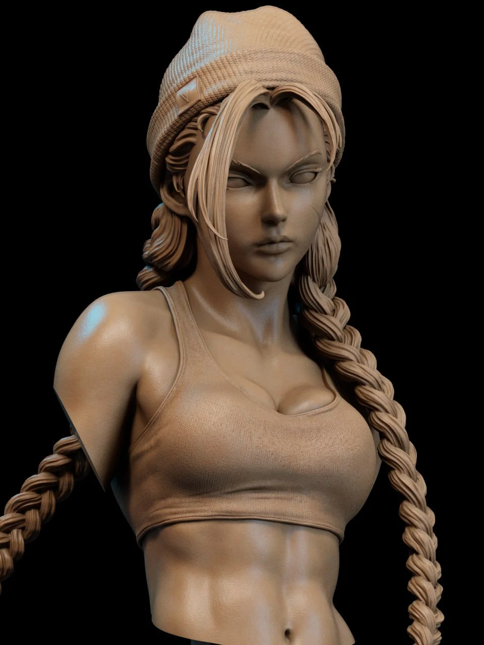 Cammy Street Bust — Street Fighter 3D printable STL model