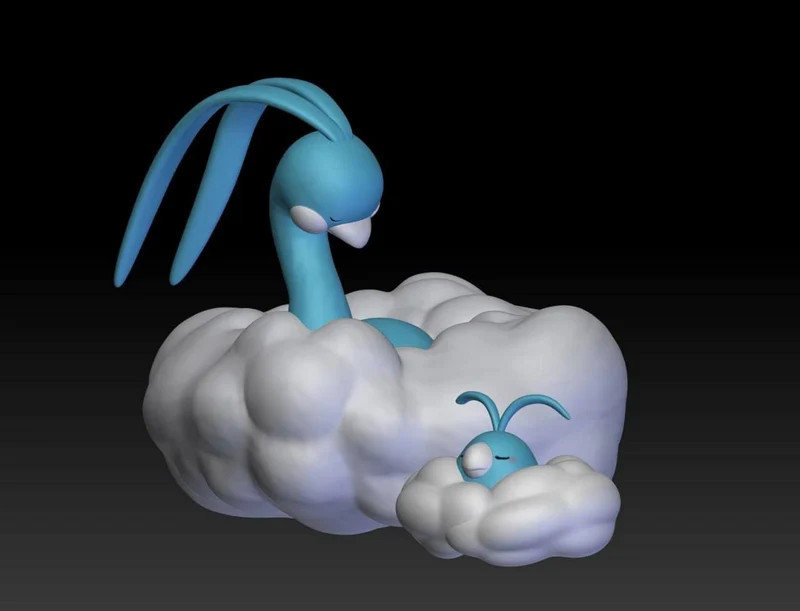 Swablu Altaria — Pokémon 3D printable STL model