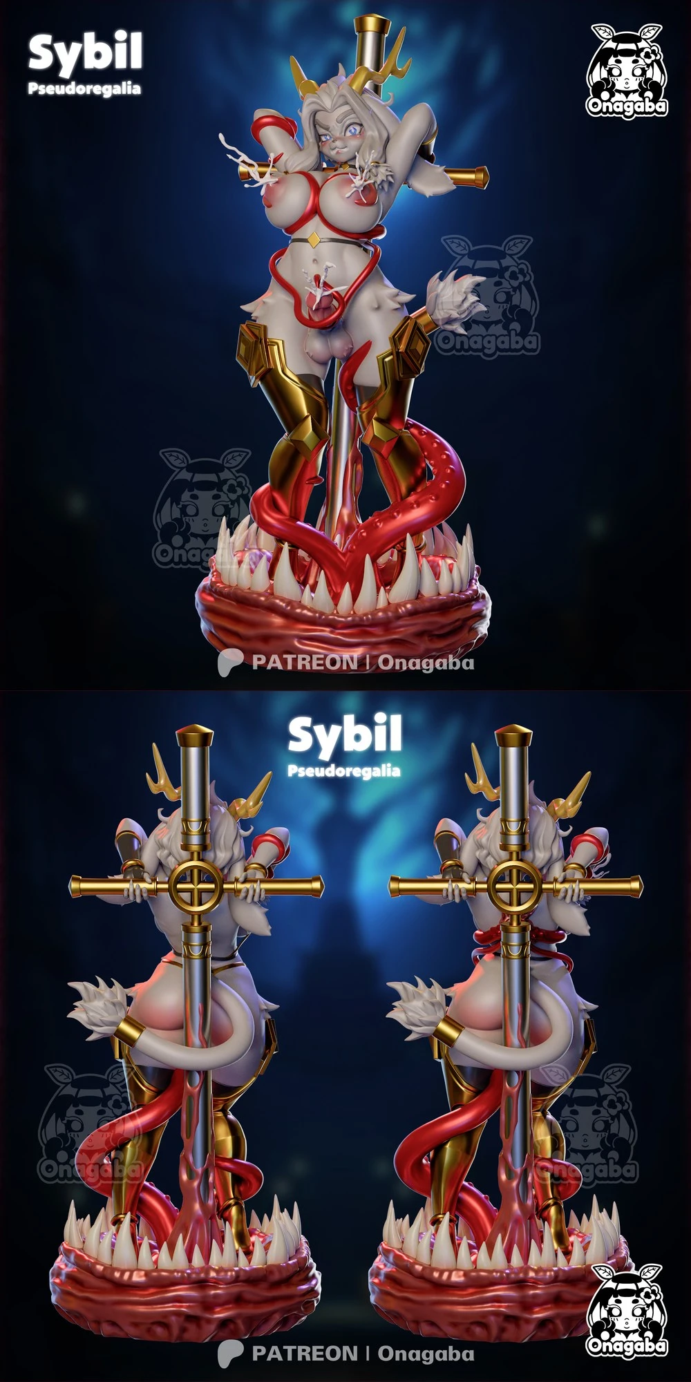 Sybil — Pseudoregalia STL render Sybil — Pseudoregalia 3D printable STL model