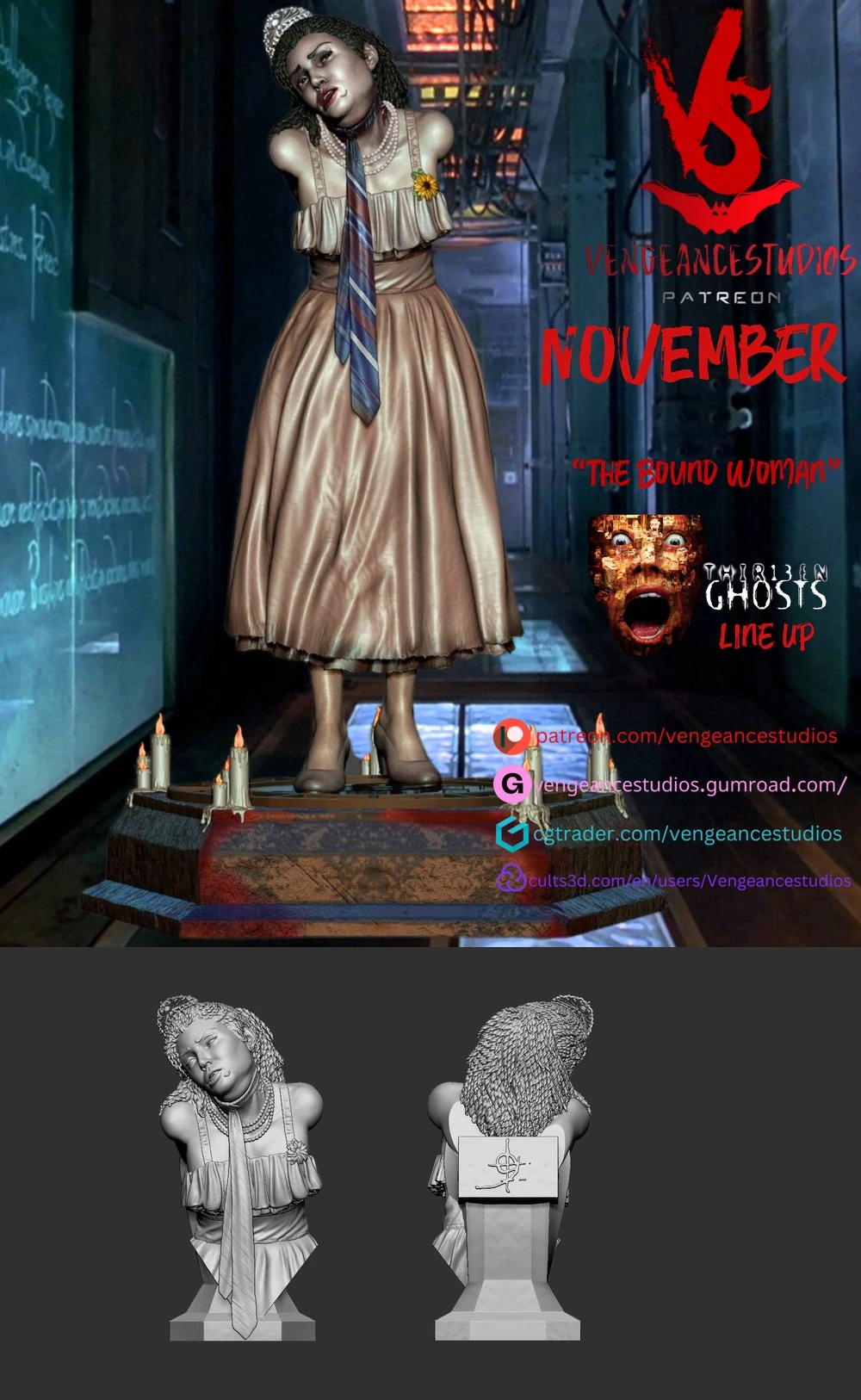 The Bound Woman 3D printable STL model