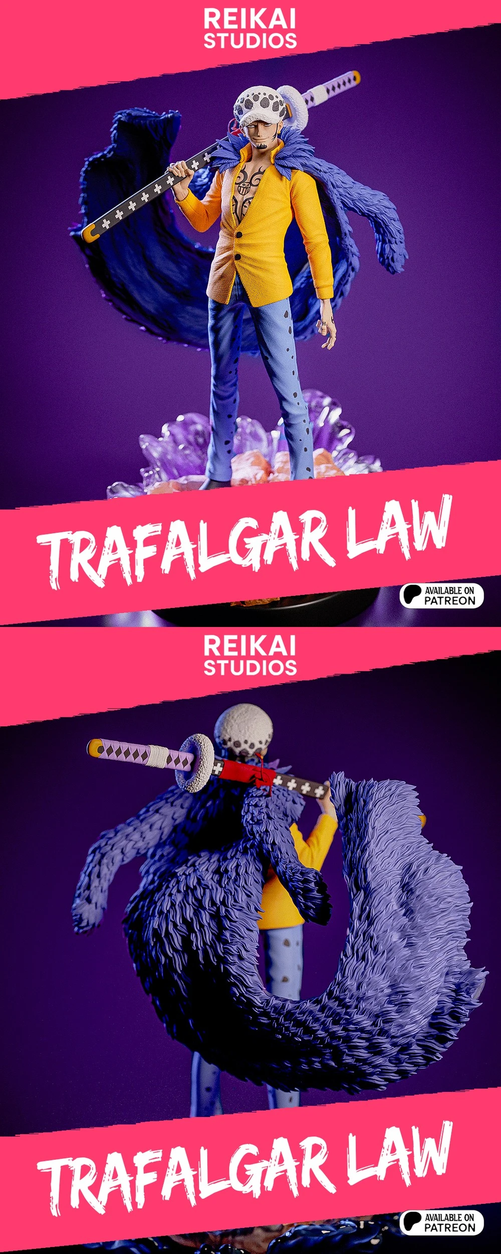 Trafalgar D. Water Law — One Piece 3D printable STL model