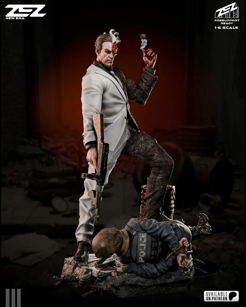 Two-Face — DC Comics STL render Two-Face — DC Comics 3D printable STL model