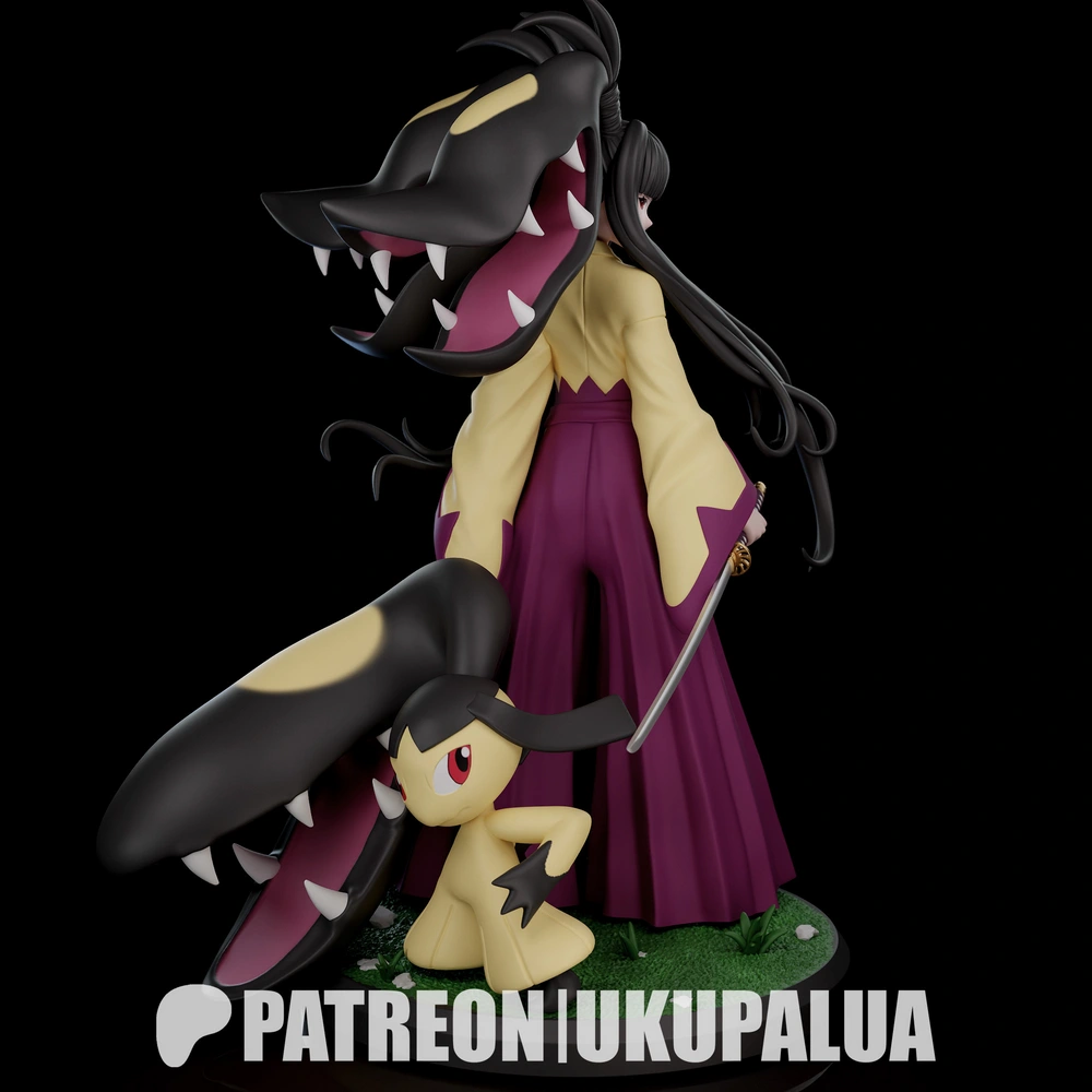 Mawile — Pokémon STL render Mawile — Pokémon 3D printable STL model