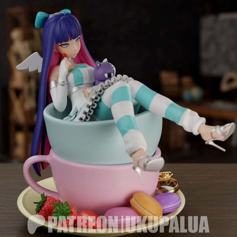 Stocking Anarchy — Panty & Stocking with Garterbelt 3D printable STL model