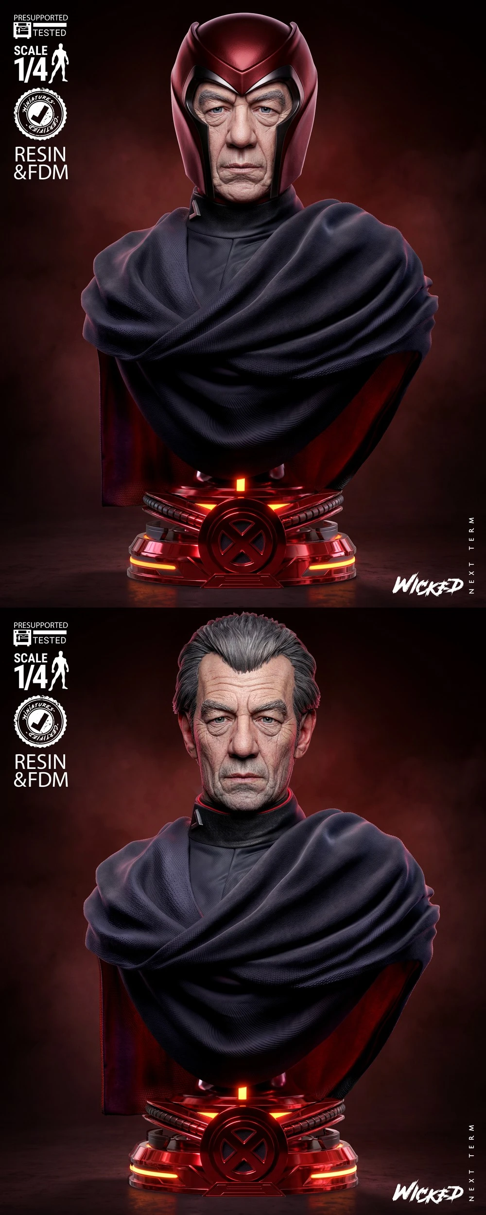 Magneto Portrait Bust — Marvel 3D printable STL model