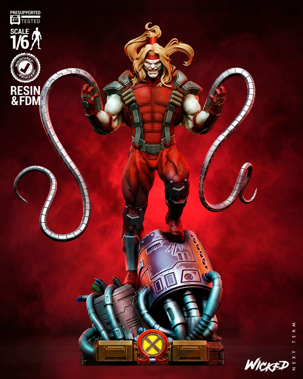 Omega Red Sculpture — Marvel 3D printable STL model