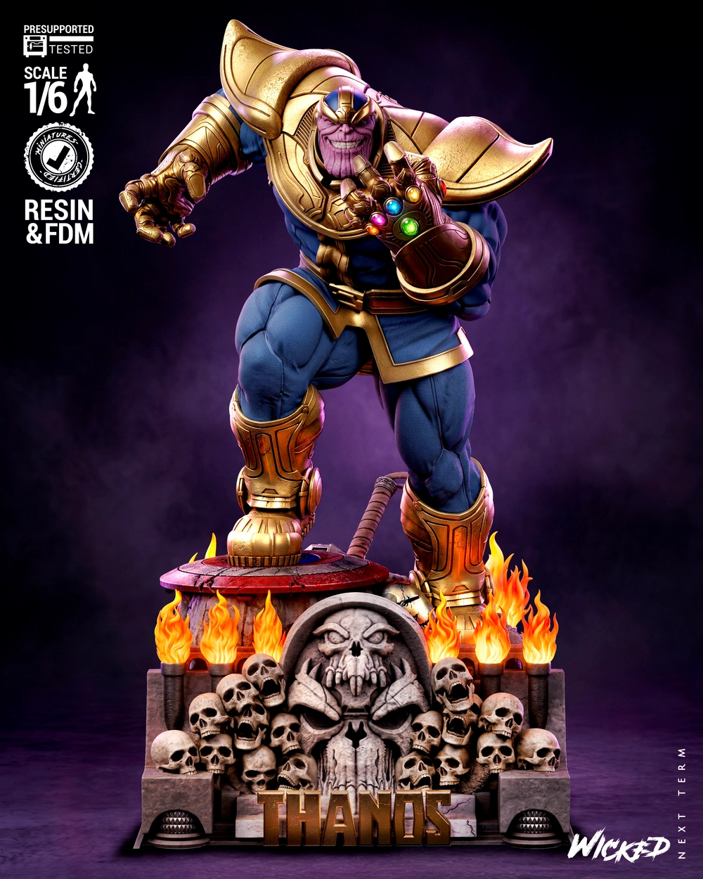 Thanos Sculpture — Marvel 3D printable STL model
