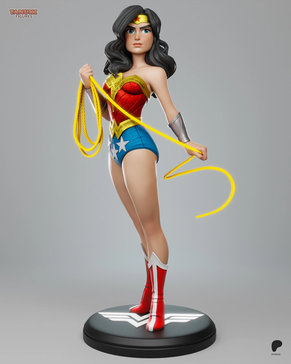 Wonder Woman Toon — DC Comics 3D printable STL model