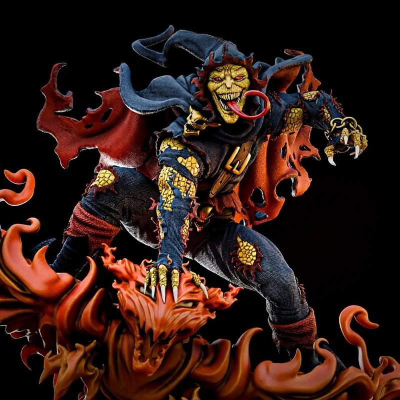 Marvel Demogoblin figure with claws, ragged wings and flames