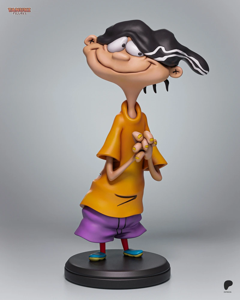 Stylized Double D figure from Ed, Edd n Eddy on a round display base