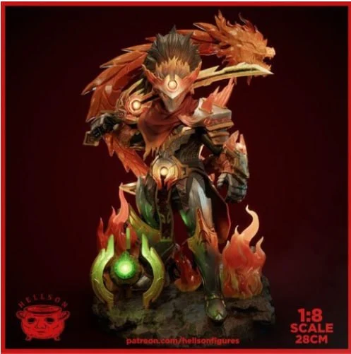 Armored Marvel Juggernaut figure with fiery spikes, glowing details, and a green orb