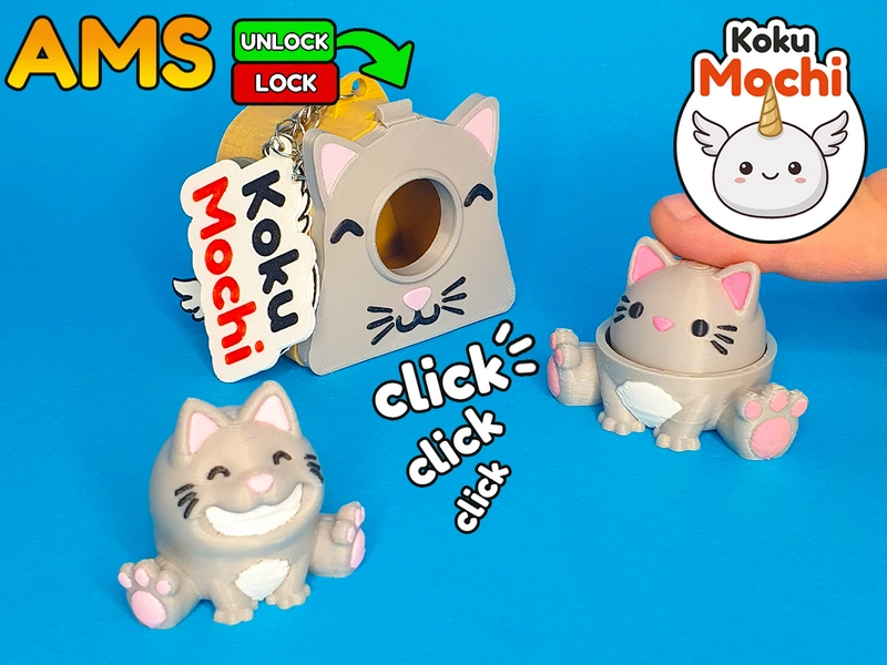 Koku Mochi cat-shaped house with pointed ears and a circular opening