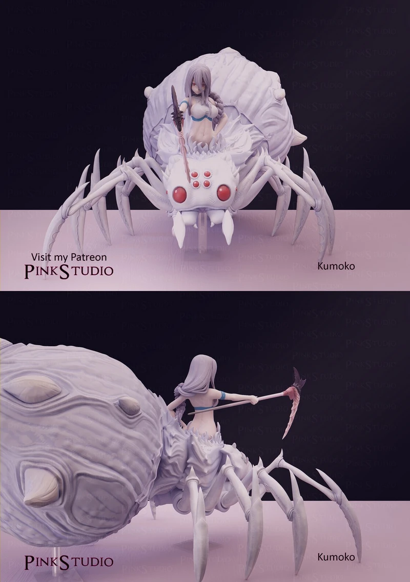 Kumoko spider character figure with a humanoid upper body and long pointed legs