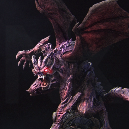 Steve the Demon Imp, a winged horned fantasy creature with claws and red eyes