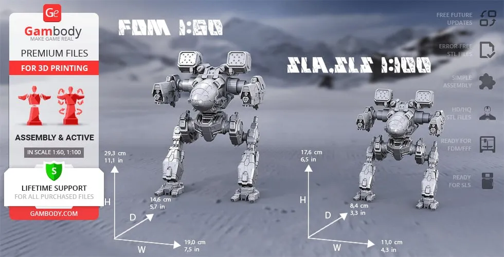 Mad Cat Mk II BattleMech with armored limbs and twin shoulder pods