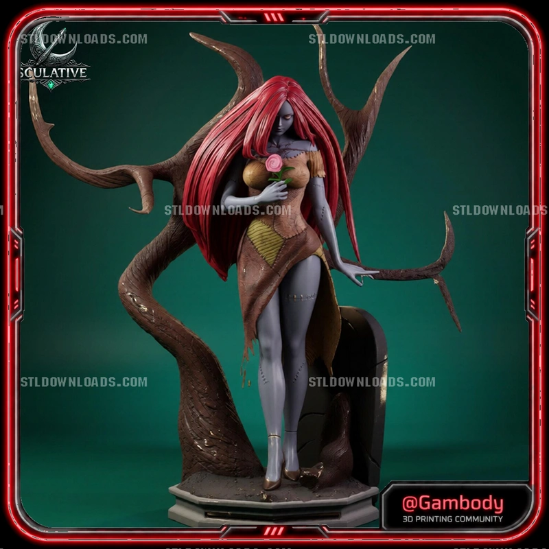 Sally from The Nightmare Before Christmas as a detailed 3D statue